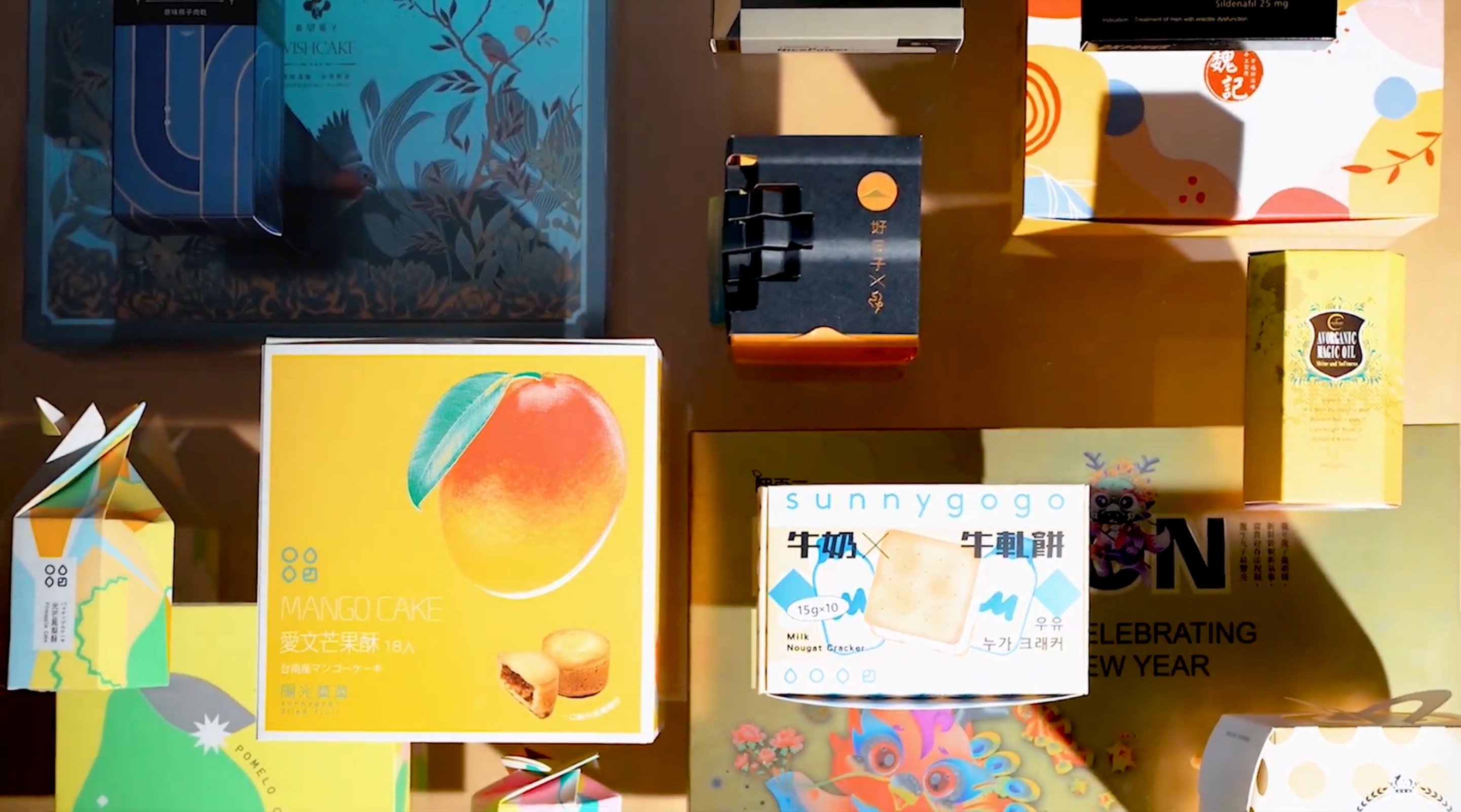 A showcase of NTI's printed packaging work