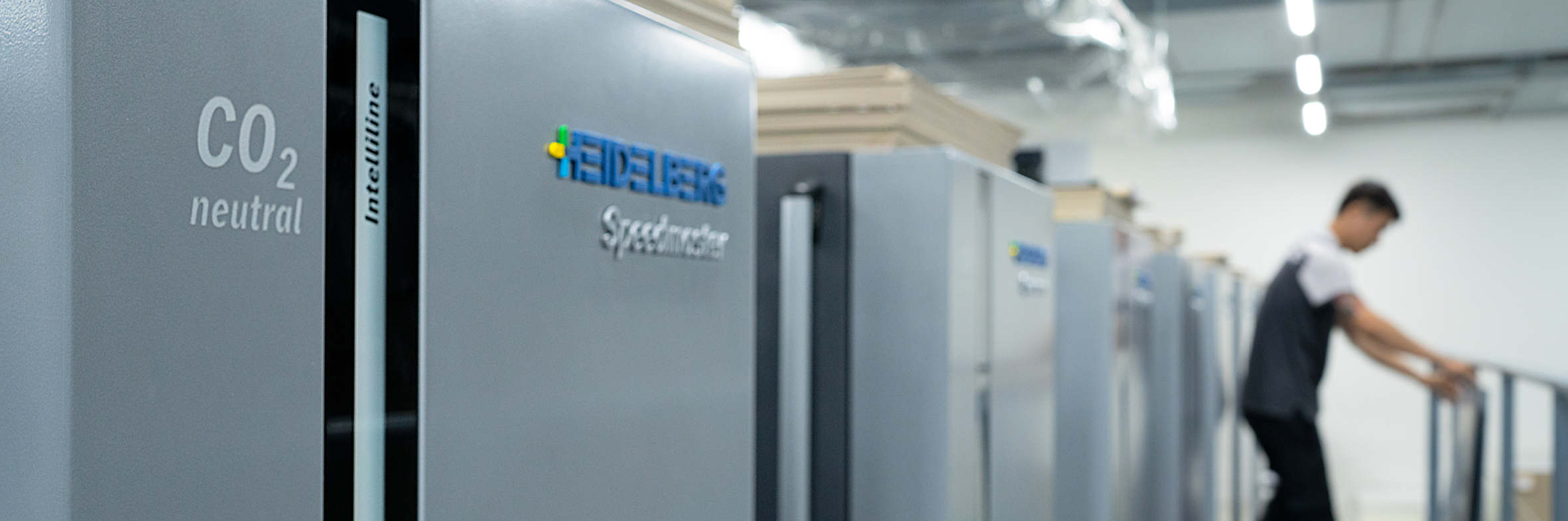CO2-neutral Heidelberg Speedmaster press line