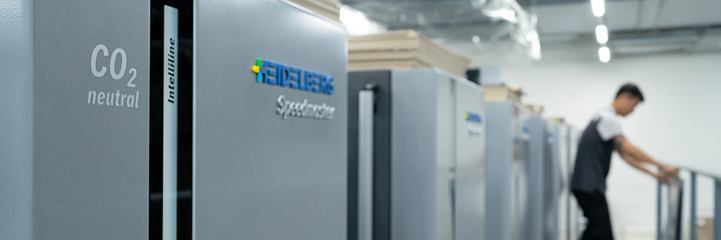 CO2-neutral Heidelberg Speedmaster press line